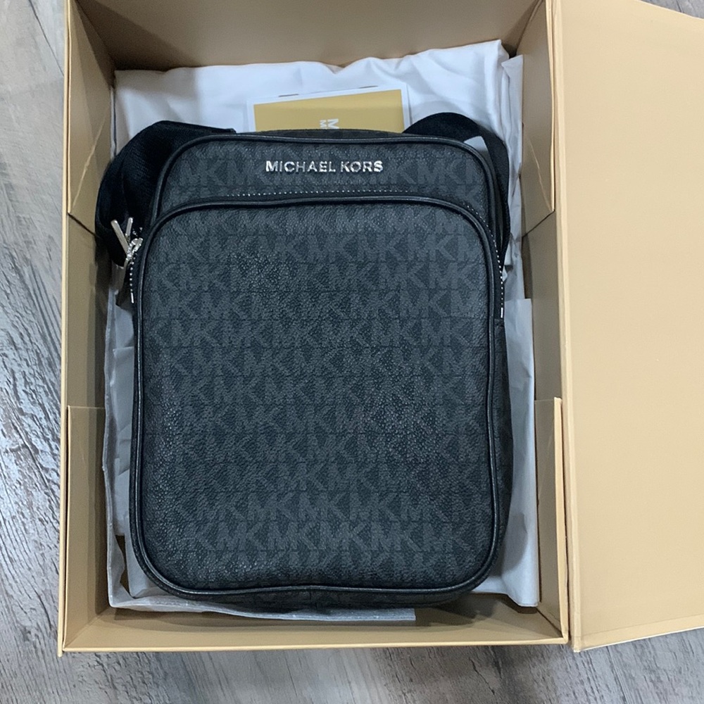 Black Michael Kors crossbody satchel